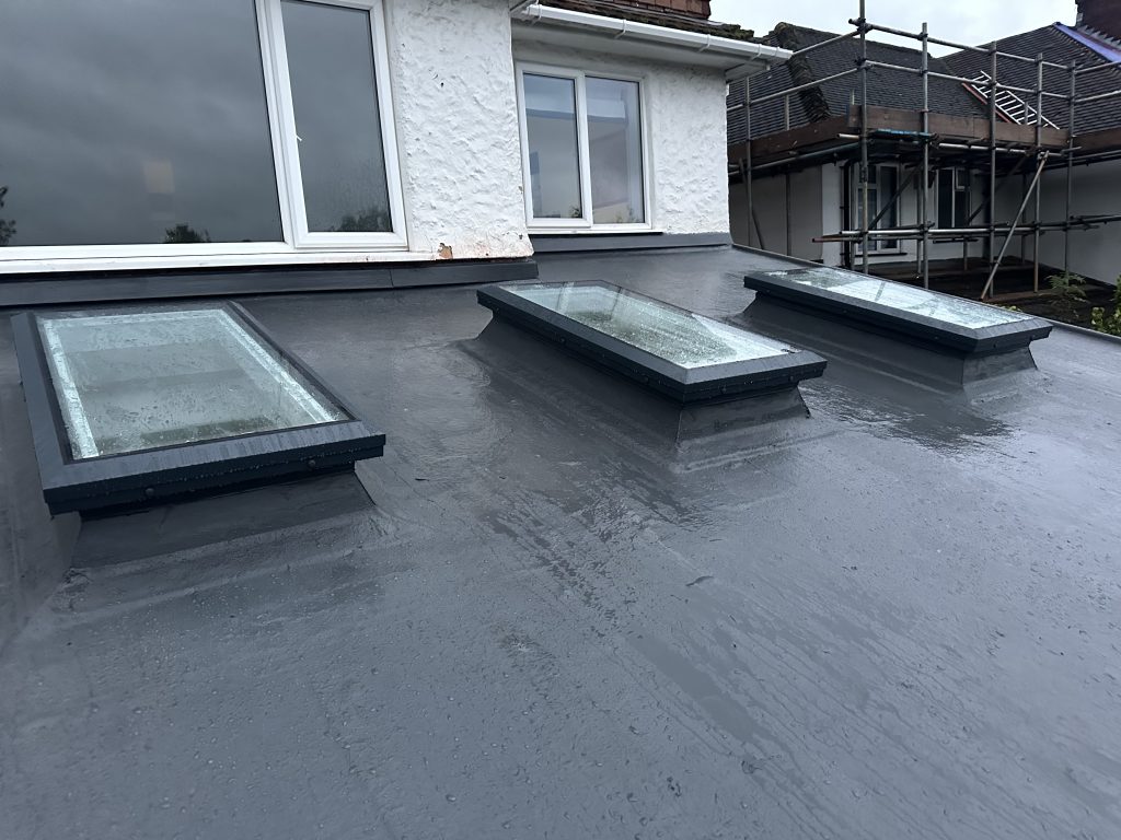 grp fibreglass flat roof
