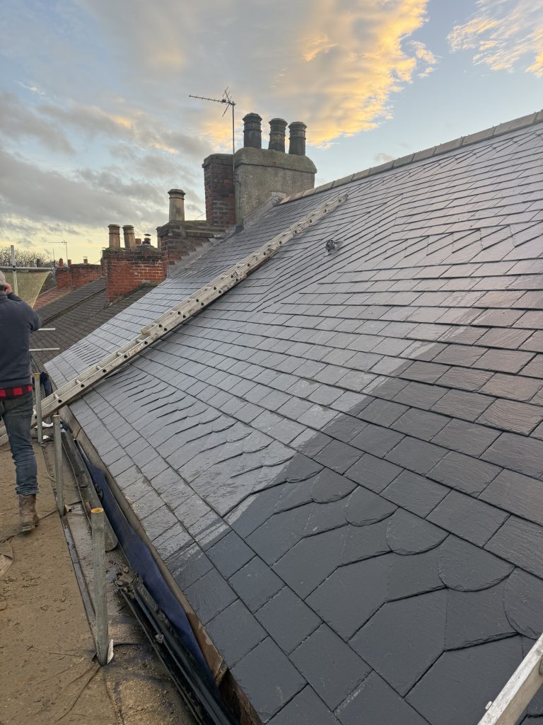 bradleys fish and chip shop Northallerton high street slate roof