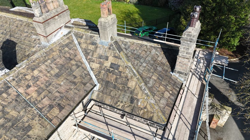 Stone slate roof repairs & restoration