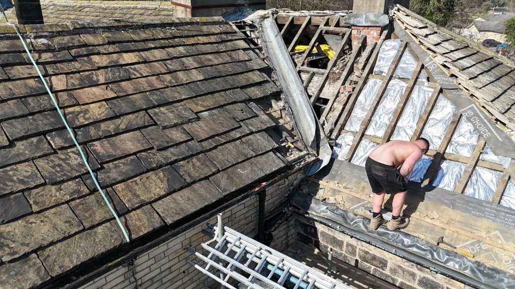 Stone slate roof repairs & restoration