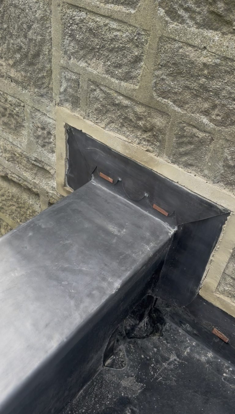 lead capping on parapet wall north yorkshire
