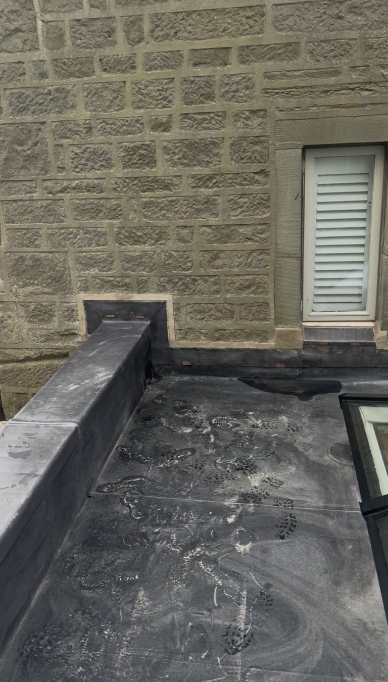 lead capping on parapet wall north yorkshire